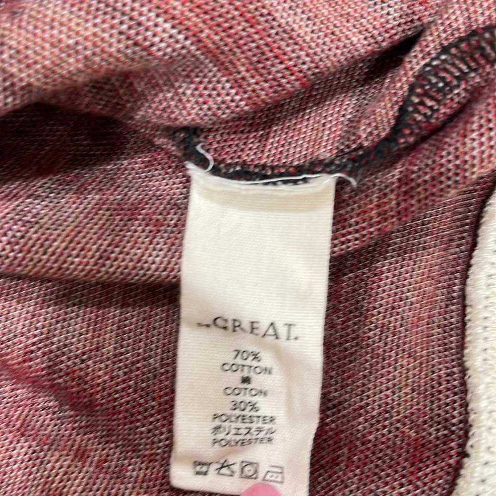 The Great. Teammate Hoodie Cedar House Plaid SZ M 2 Brown Red - Picture 10 of 11